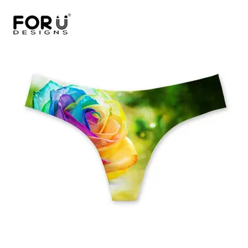 FORUDESIGNS Sexy Crotchless Women G-string V-string Triangle Underwear Girl's Panties Colorful Flower Lady Exotic Women Briefts
FORUDESIGNS Sexy Crotchless Women G-string V-string Triangle Underwear Girl's Panties Colorful Flower Lady Exotic Women Briefts