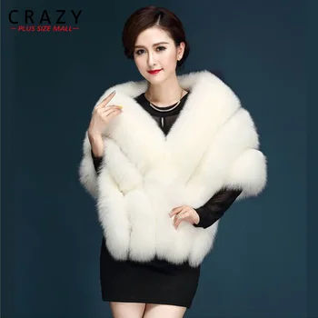 2019 Plus Size Artificial Luxury Fox Fur Imitation Mink Fur Cape poncho bridal wedding dress shawl cape
2019 Plus Size Artificial Luxury Fox Fur Imitation Mink Fur Cape poncho bridal wedding dress shawl cape