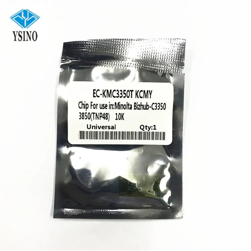 4 x Toner Chips for Konica Minolta BIZHUB C3100//3100P//C3110P//C3110 TNP50 TNP51