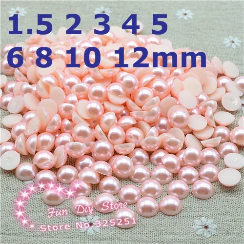 resin light pink half round pearl beads 1.5-12mm 10000-200pcs/lot flat back pearl DIY jewelry accessories 
resin light pink half round pearl beads 1.5-12mm 10000-200pcs/lot flat back pearl DIY jewelry accessories