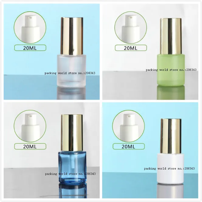 20ml frosted/green/blue/white glass bottle shiny gold lid for serum/lotion/emulsion/foundation skin care cosmetic packing
20ml frosted/green/blue/white glass bottle shiny gold lid for serum/lotion/emulsion/foundation skin care cosmetic packing