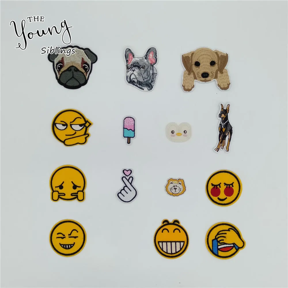 Fashion Cartoon Embroidered Iron on Patches For Clothes Sewing Dog Patches Fabric Clothing DIY Craft Motif Applique Accessories
Fashion Cartoon Embroidered Iron on Patches For Clothes Sewing Dog Patches Fabric Clothing DIY Craft Motif Applique Accessories