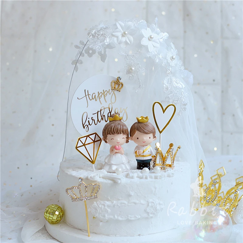 Wedding Decoration Princess Prince for Crown Diamond Cake Toppers Valentine's Anniversary Party Supplies Baking Lovely Gifts
Wedding Decoration Princess Prince for Crown Diamond Cake Toppers Valentine's Anniversary Party Supplies Baking Lovely Gifts