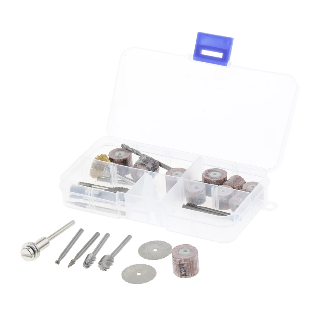 25PCS Woodwork Rotary Tool Accessory Kit for Carving Grinding 1/8 Inch Shank 25PCS Woodwork Rotary Tool Accessory Kit for Carving Grinding 1/8 Inch Shank