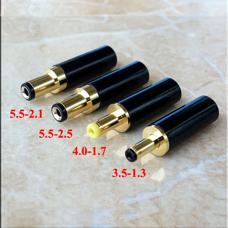 1PCS Copper Plated Gold 5.5*2.5mm 5.5*2.1mm 4.0*1.7mm 3.5*1.3mm DC Power Plug Jack for Linear Power Output Line DIY
1PCS Copper Plated Gold 5.5*2.5mm 5.5*2.1mm 4.0*1.7mm 3.5*1.3mm DC Power Plug Jack for Linear Power Output Line DIY