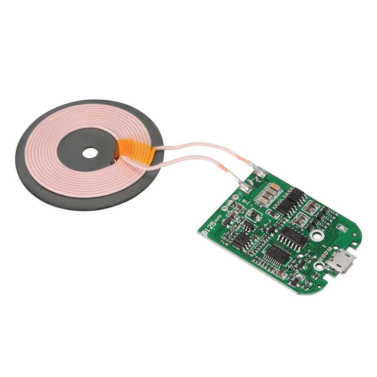 New Qi Fast Wireless Charger PCBA Circuit Board Transmitter Module + Coil Charging Qi Wireless Charging Standard