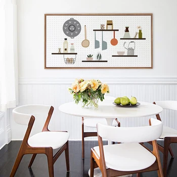 Fun in the kitchen Nordic decor modern simple creative black and white murals No Frame
Fun in the kitchen Nordic decor modern simple creative black and white murals No Frame