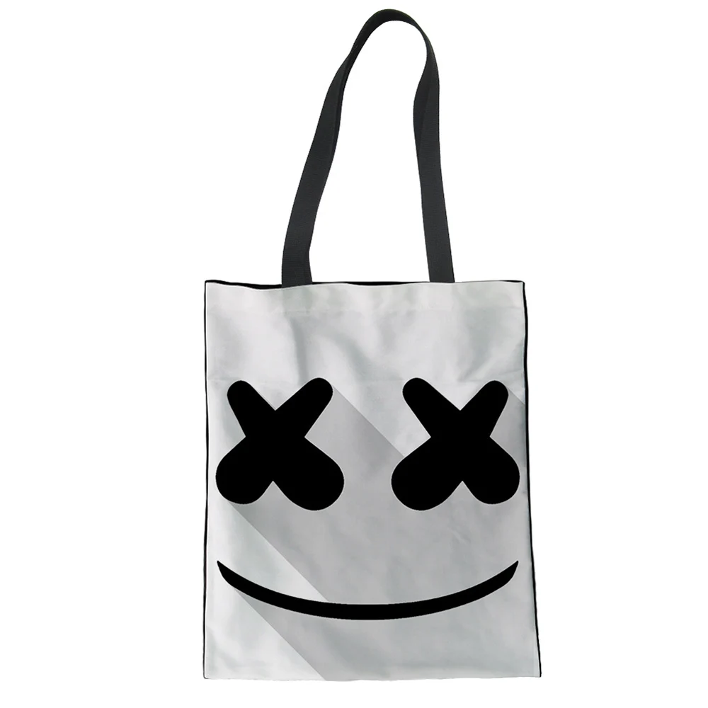 Noisydesigns Women Linen Handbags Reusable Shopping Bag Tote Handbag Marshmello Prints Shoulder Bag Girls Crossbody Bags
Noisydesigns Women Linen Handbags Reusable Shopping Bag Tote Handbag Marshmello Prints Shoulder Bag Girls Crossbody Bags