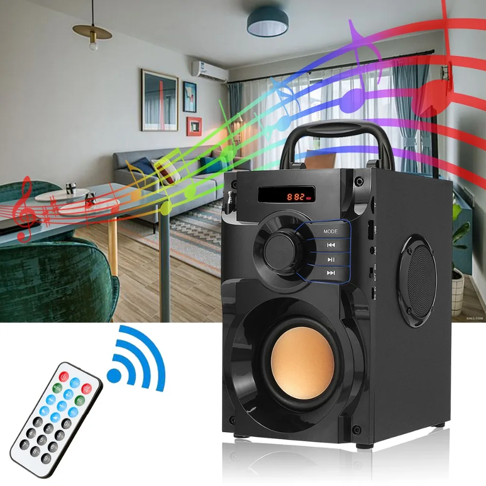 Wireless bluetooth Speaker Stereo Subwoofer Bass Speakers Music Soundbox with Remote Control Support FM Radio TF AUX USB
Wireless bluetooth Speaker Stereo Subwoofer Bass Speakers Music Soundbox with Remote Control Support FM Radio TF AUX USB