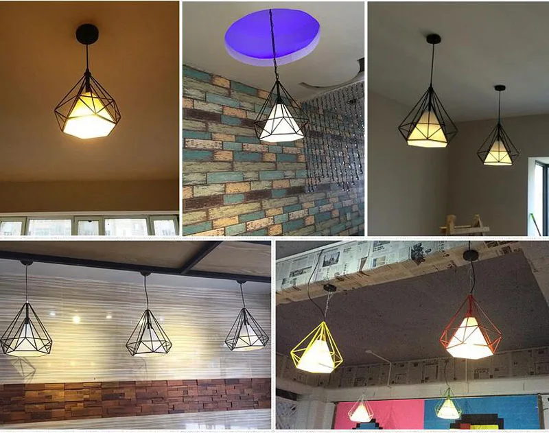 North Eupore Simple Diamond Suspension Pendant Lamp (6)