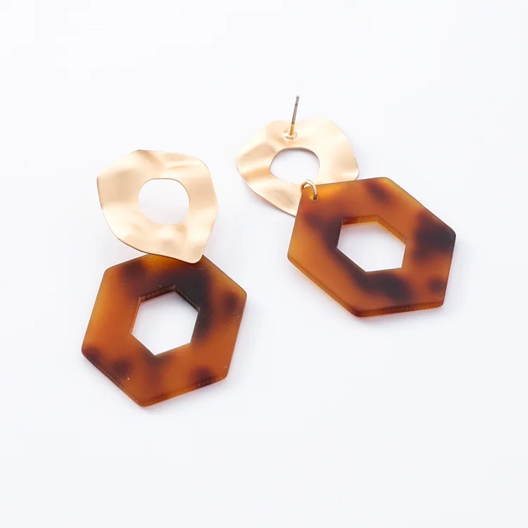 Leopard Irregular Acrylic Hexagonal Shape Earrings for Women Stylish Long Earrings Fashion Accessories Jewelry Gift CEL260
Leopard Irregular Acrylic Hexagonal Shape Earrings for Women Stylish Long Earrings Fashion Accessories Jewelry Gift CEL260