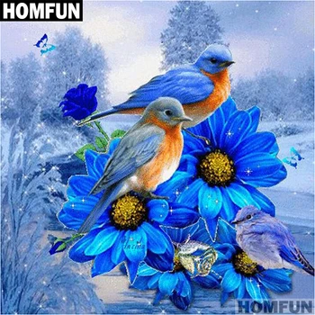 HOMFUN Full Square/Round Drill 5D DIY Diamond Painting "Blue flower & bird" 3D Embroidery Cross Stitch 5D Home Decor A01527
HOMFUN Full Square/Round Drill 5D DIY Diamond Painting "Blue flower & bird" 3D Embroidery Cross Stitch 5D Home Decor A01527