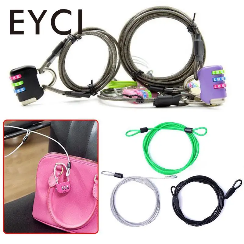 EYCI 200CM x 2.5 MM Cycling Sport Security Loop Cable Lock Bicycle Cable Lock Coiling Combination Bicycle Bike Cable Lock
EYCI 200CM x 2.5 MM Cycling Sport Security Loop Cable Lock Bicycle Cable Lock Coiling Combination Bicycle Bike Cable Lock