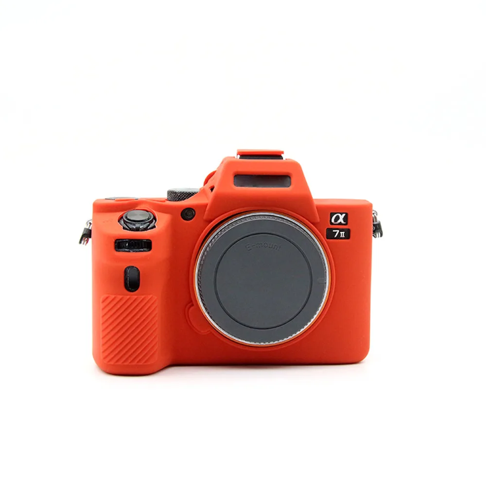 Новый мягкий силиконовый чехол для камеры красный Sony A7 II A7II A7R Mark 2 резиновый