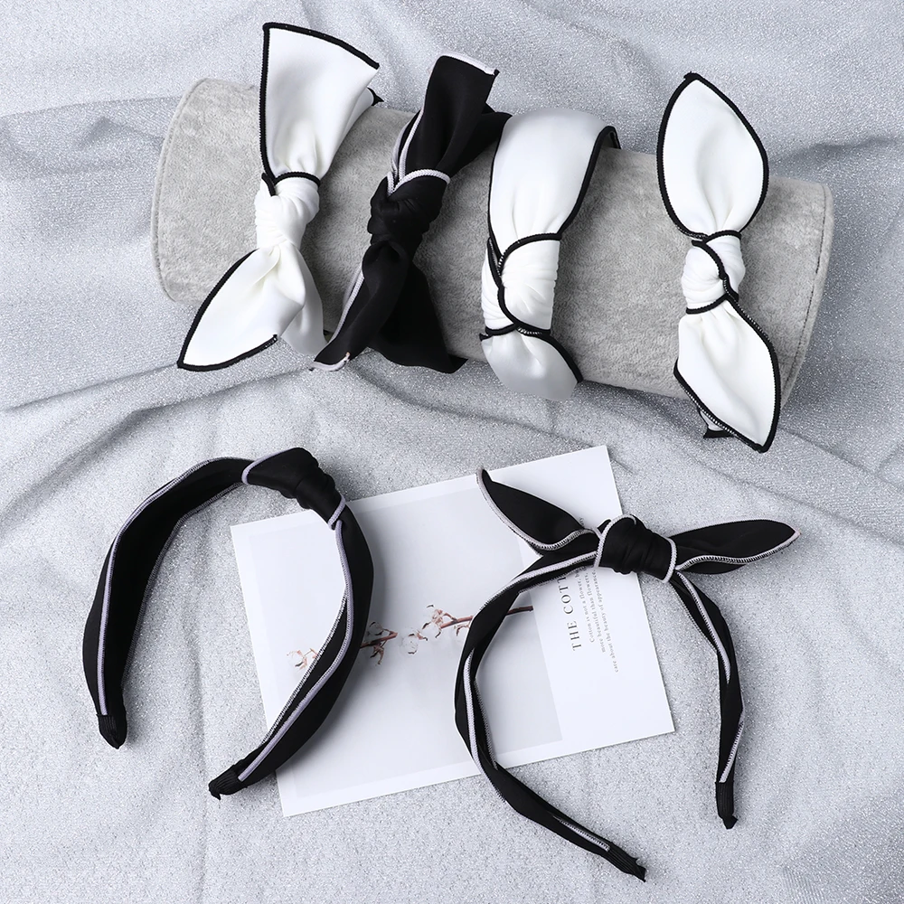 New Korean Style Hairband Black White Bowknot Headband Women Girls Hair Head Hoop Band Accessories for Ladies Scrunchy Hairbands
New Korean Style Hairband Black White Bowknot Headband Women Girls Hair Head Hoop Band Accessories for Ladies Scrunchy Hairbands