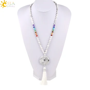 CSJA Reiki Boho Long Maxi Tassel Necklaces 7 Chakra Natural Gem Stone Yoga Mala Bead Tiger Eye Pink Quartz Donut Necklaces E800
CSJA Reiki Boho Long Maxi Tassel Necklaces 7 Chakra Natural Gem Stone Yoga Mala Bead Tiger Eye Pink Quartz Donut Necklaces E800