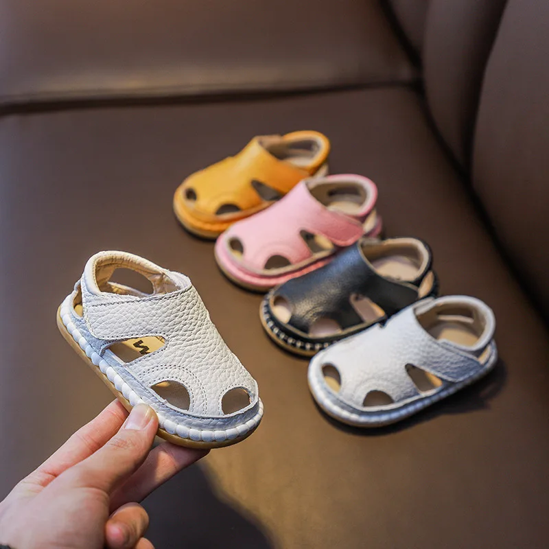 New Baby Toddler Sandals Infant Beach Shoes Genuine Leather Closed Toe Boys Shoes Hook Loop Girls Sandals Comfortable Sandalias
New Baby Toddler Sandals Infant Beach Shoes Genuine Leather Closed Toe Boys Shoes Hook Loop Girls Sandals Comfortable Sandalias