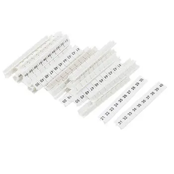 30 Pcs 1-60 5mm x 3.5mm White Terminal Block Marker Number Strips
30 Pcs 1-60 5mm x 3.5mm White Terminal Block Marker Number Strips