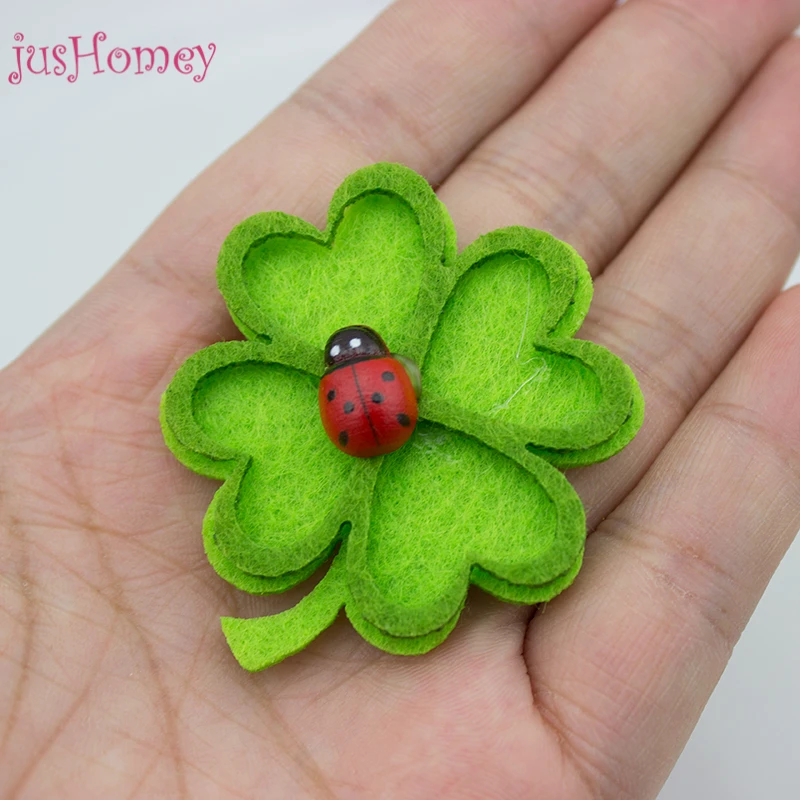 20PCS Handmade Felt Fabric Green Clover Applique w/ Red Ladybug Clover Patch for St. Patrick's Day Party Decor, DIY Craft Supply
20PCS Handmade Felt Fabric Green Clover Applique w/ Red Ladybug Clover Patch for St. Patrick's Day Party Decor, DIY Craft Supply