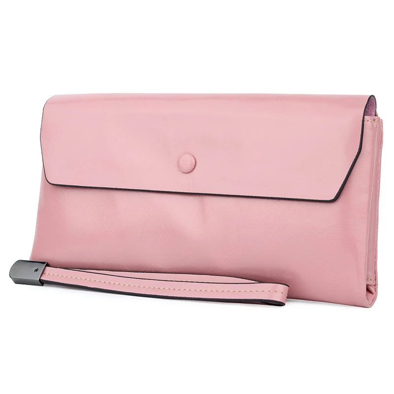 Luxurious Oil Waxing Geniune Leather Women Wallets 2018 Hot Selling Business Style Long Female Purse with Hand Rope Lady Purses
Luxurious Oil Waxing Geniune Leather Women Wallets 2018 Hot Selling Business Style Long Female Purse with Hand Rope Lady Purses