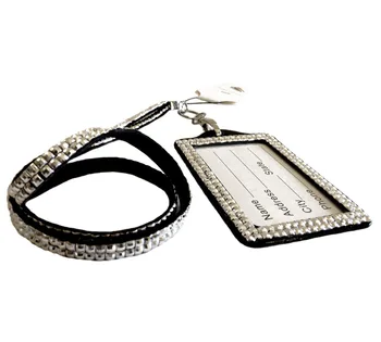 1pcs Silver Color Rhinestone Bling Crystal Neck Lanyard Strap Vertical ID Business Card Badge Holder Office Supplies
1pcs Silver Color Rhinestone Bling Crystal Neck Lanyard Strap Vertical ID Business Card Badge Holder Office Supplies