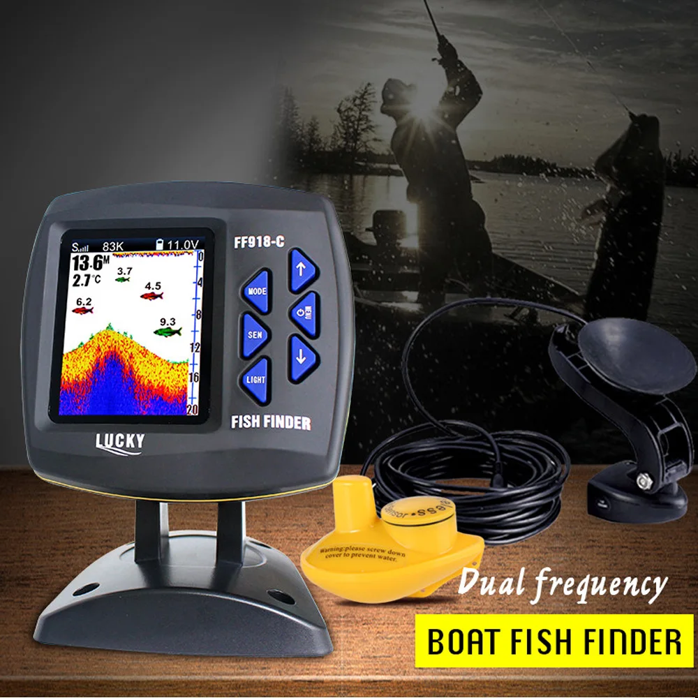 Wired & Wireless Sonar Fish Finder 3.5 inch MVA TFT LCD 100m Depth Fishing Fishfinder English Russian Menu
Wired & Wireless Sonar Fish Finder 3.5 inch MVA TFT LCD 100m Depth Fishing Fishfinder English Russian Menu