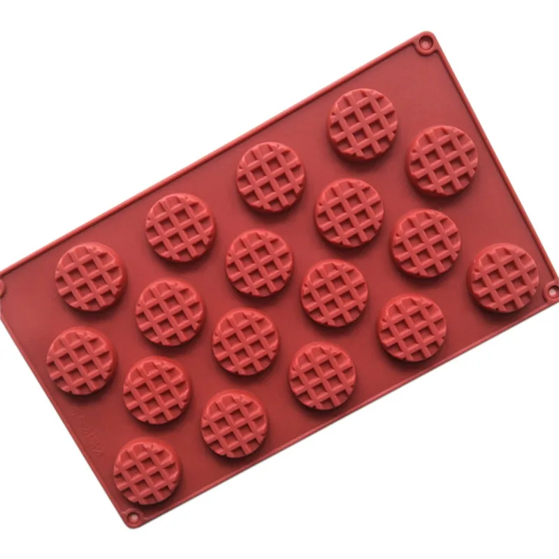 18 Cavities DIY Silicone Round Waffles Cookie Stencil Candy Bar Chocolate Mold Fondant Molds Soap Form Cake Decorating Tools
18 Cavities DIY Silicone Round Waffles Cookie Stencil Candy Bar Chocolate Mold Fondant Molds Soap Form Cake Decorating Tools