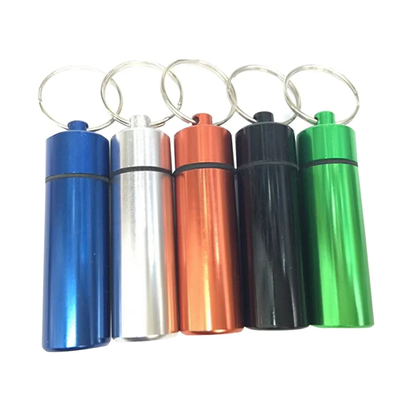 Aluminum Alloy Outdoor Emergency Pills Bottle Tube Sealed Waterproof Flat Cartridge Keychain Color Random
Aluminum Alloy Outdoor Emergency Pills Bottle Tube Sealed Waterproof Flat Cartridge Keychain Color Random