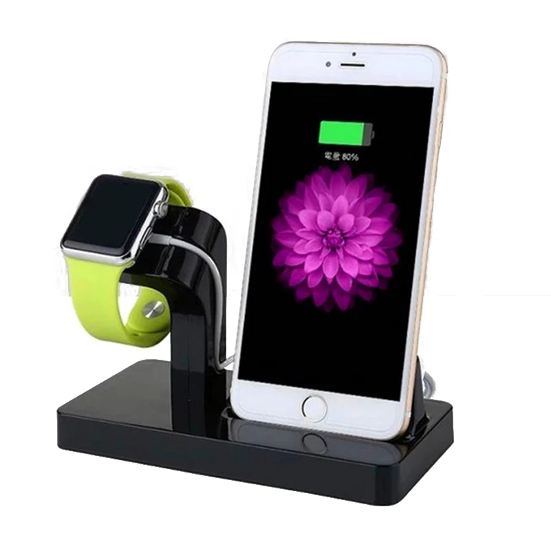2 in 1 Portable Phone Charging holder For iPhone X 8 7 6 6S 5s Phone Charger Charging Dock Stand Holder For iWatch 3 2 1 Charger
2 in 1 Portable Phone Charging holder For iPhone X 8 7 6 6S 5s Phone Charger Charging Dock Stand Holder For iWatch 3 2 1 Charger