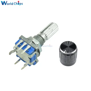 1Set 360 Degree EC11 Rotary Encoder Code Switch Digital Potentiometer with Knob 7 Pins Shaft Dia. 6mm*20mm for Arduino
1Set 360 Degree EC11 Rotary Encoder Code Switch Digital Potentiometer with Knob 7 Pins Shaft Dia. 6mm*20mm for Arduino