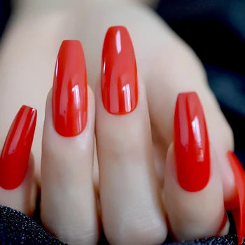 Extra Long Coffin Ballerina Shape False Press on Flame Red Nails UV Gel Summer Glue On Fingersnails Free Adhesive Tapes
Extra Long Coffin Ballerina Shape False Press on Flame Red Nails UV Gel Summer Glue On Fingersnails Free Adhesive Tapes