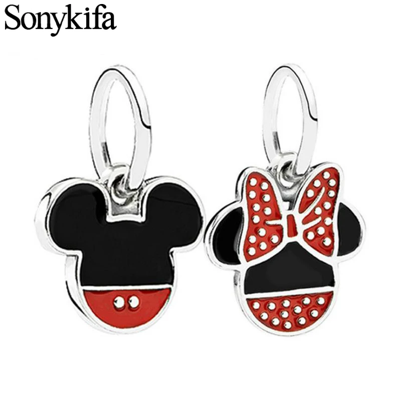 Sonykifa 2Pcs/lot Hot Sale Cheap Silver Color Mickey Minnie Pendant Charms Fit Pandora Bracelets & Bangles Authentic Accessories
Sonykifa 2Pcs/lot Hot Sale Cheap Silver Color Mickey Minnie Pendant Charms Fit Pandora Bracelets & Bangles Authentic Accessories
