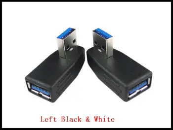 90 degrees USB 3.0 male to female Connector Adapter cable right & left cord black & white
90 degrees USB 3.0 male to female Connector Adapter cable right & left cord black & white