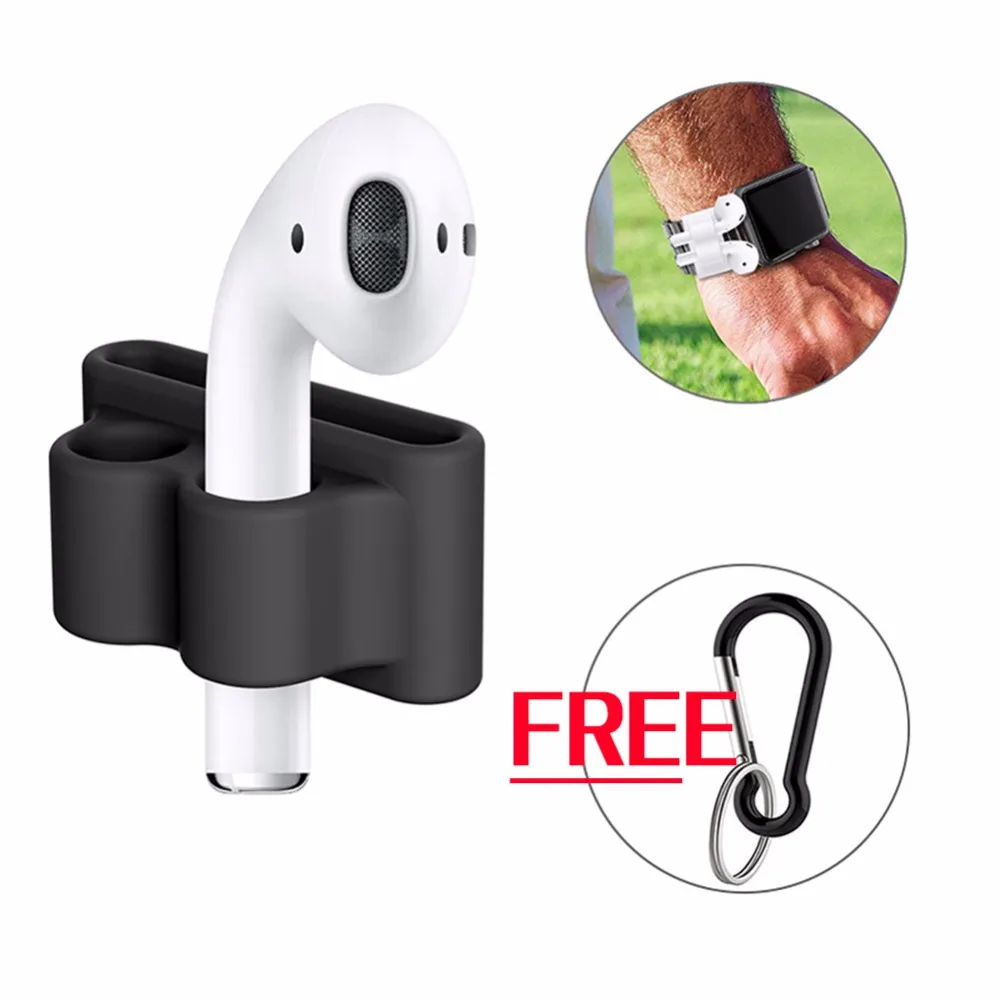 AirPods держатель для Apple беспроводной bluetooth наушники Клип чехол watch band крюк