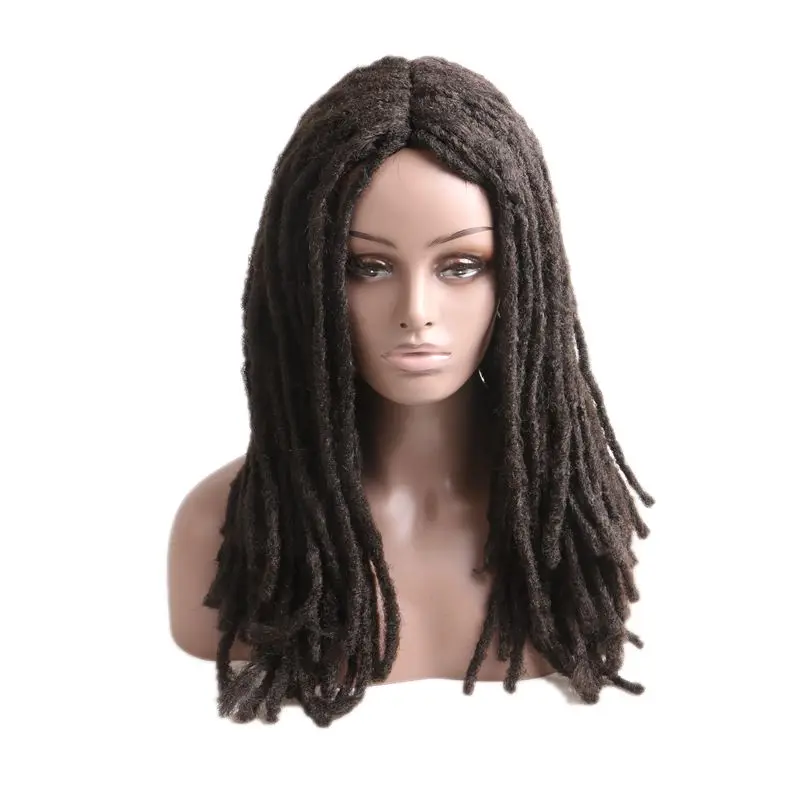 Luxury For Braiding 18inch #1 #4 Black Brown Mixed Color Kinky Curly Synthetic Dreadlocks Wig for Cosplay Daily Wear
Luxury For Braiding 18inch #1 #4 Black Brown Mixed Color Kinky Curly Synthetic Dreadlocks Wig for Cosplay Daily Wear