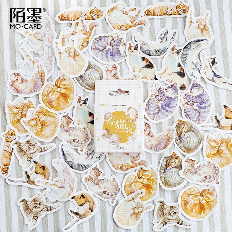 Mo. Card cat lover mini paper diary sticker Scrapbooking Decoration label 1 lot = 1 pack = 45 pcs
Mo. Card cat lover mini paper diary sticker Scrapbooking Decoration label 1 lot = 1 pack = 45 pcs