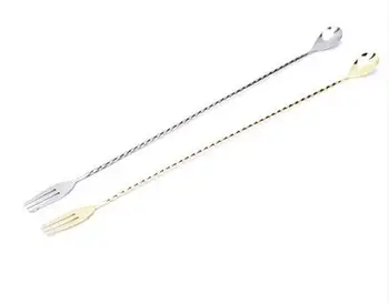 Kitchen Dining Barware Bar Tools stainless steel Gold-plated silver Cocktail picks with fork spoon 2pcs/lot free shipping
Kitchen Dining Barware Bar Tools stainless steel Gold-plated silver Cocktail picks with fork spoon 2pcs/lot free shipping