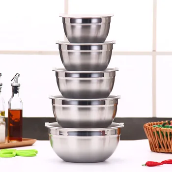 Ingredients Standby Bowls Mixing Bowl Stainless Steel DIY Cake Bread Salad Mixer Kitchen Cooking Tools
Ingredients Standby Bowls Mixing Bowl Stainless Steel DIY Cake Bread Salad Mixer Kitchen Cooking Tools