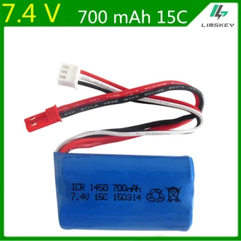 7.4V 700mAh high-rate Lipo battery For FT007 Remote control boat speedboat F1 Syma Remote control aircraft Li-po 2s 7.4 1450
7.4V 700mAh high-rate Lipo battery For FT007 Remote control boat speedboat F1 Syma Remote control aircraft Li-po 2s 7.4 1450