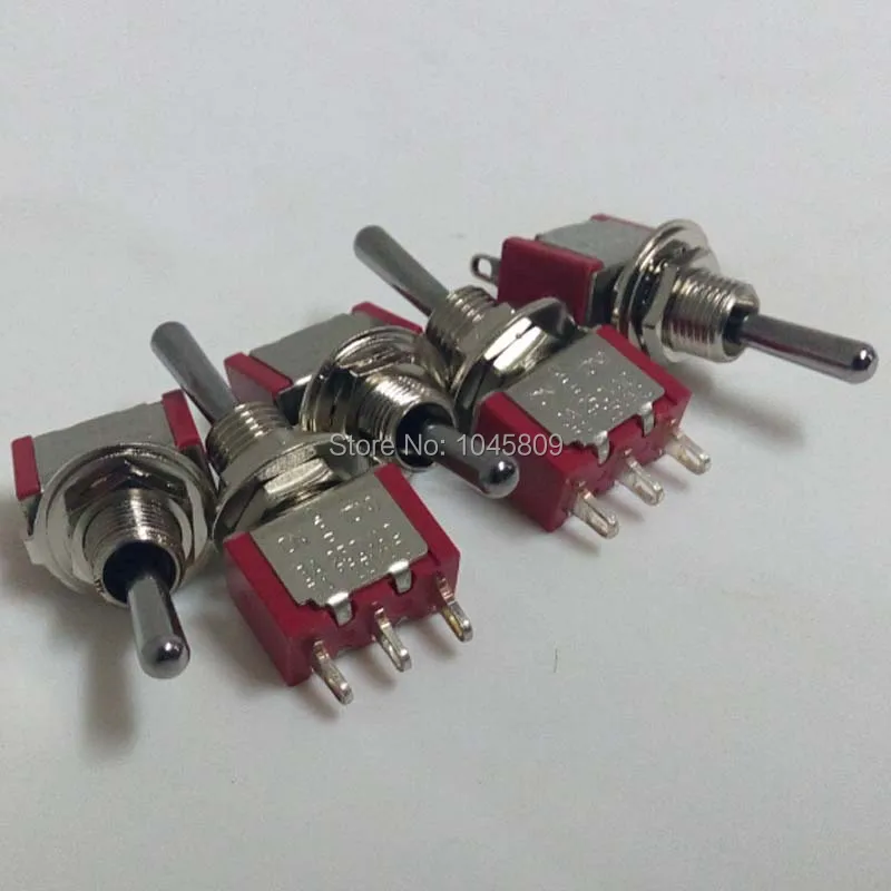 10pcs 3-Pin SPDT ON-OFF-ON Mini Toggle Switch 5A 120VAC Mini Switches Mark UL Toggle Switch (free shipping)
10pcs 3-Pin SPDT ON-OFF-ON Mini Toggle Switch 5A 120VAC Mini Switches Mark UL Toggle Switch (free shipping)