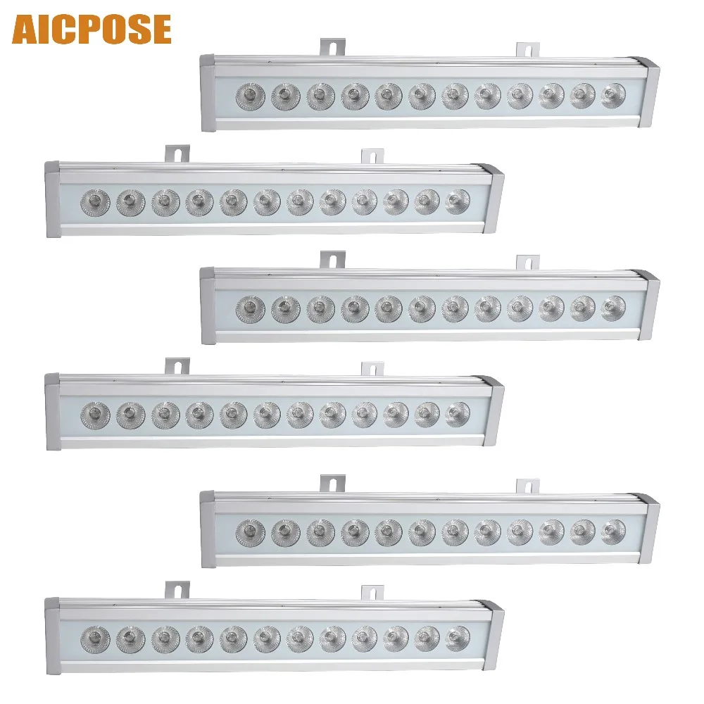 6 шт./лот IP65 Водонепроницаемый Led 12x12 Вт RGBW 4в1 бар настенный светильник DJ Бар Диско