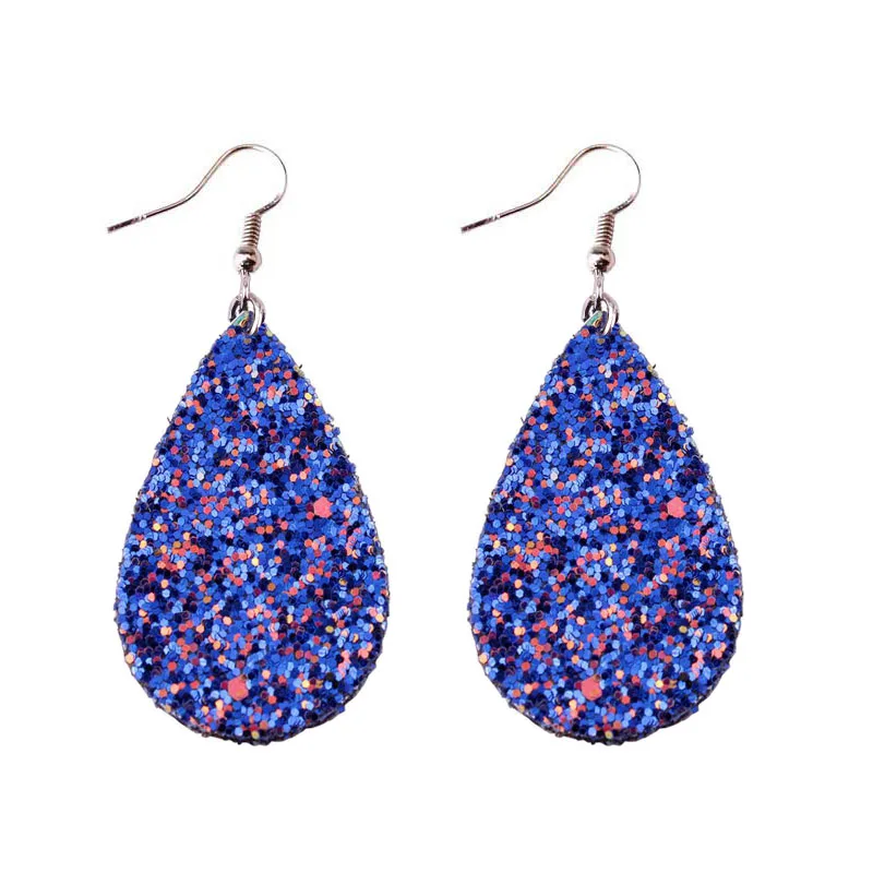 2018 New Mini Style Glitter Teardrop Leather Earrings for Women Fashion Designer Jewelry Cute Blue Water Drop Earrings Wholesale
2018 New Mini Style Glitter Teardrop Leather Earrings for Women Fashion Designer Jewelry Cute Blue Water Drop Earrings Wholesale