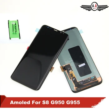 LCD for SAMSUNG Galaxy S8 Display S8 Plus G950 G950F G955 G955F Touch Screen Digitizer Assembly free Tape
LCD for SAMSUNG Galaxy S8 Display S8 Plus G950 G950F G955 G955F Touch Screen Digitizer Assembly free Tape