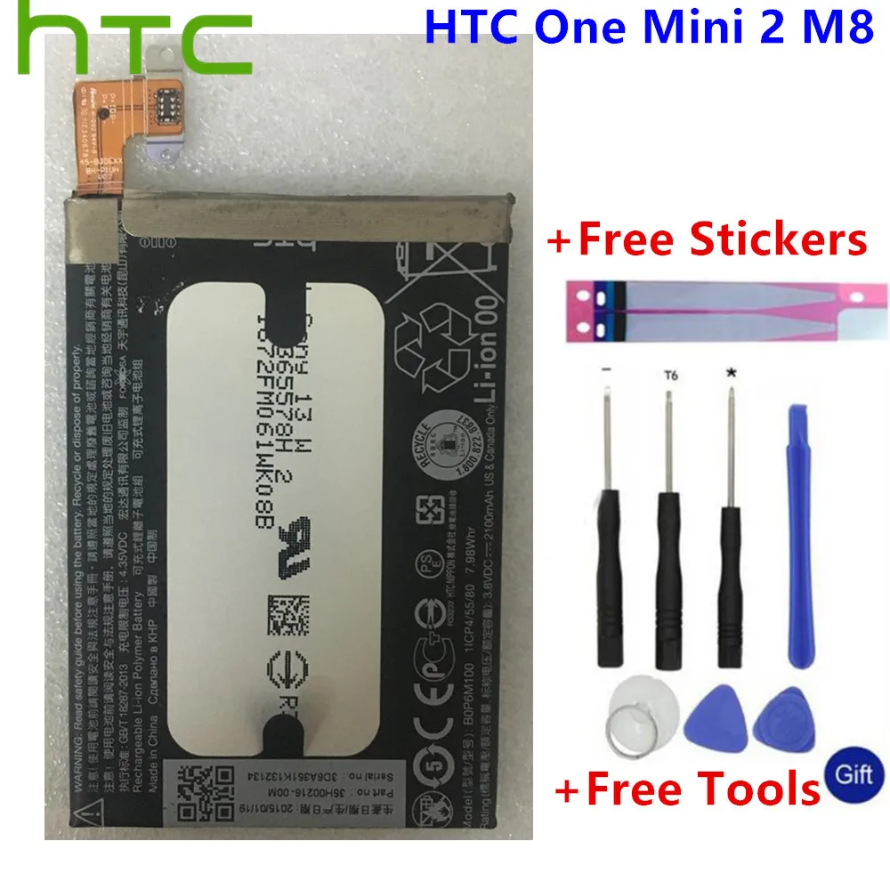 HTC 100% Original m8 mini Battery BOP6M100 For HTC One Mini 2 M8 MINI High Quality Well-tested Spare Phone Battery +Tools
HTC 100% Original m8 mini Battery BOP6M100 For HTC One Mini 2 M8 MINI High Quality Well-tested Spare Phone Battery +Tools