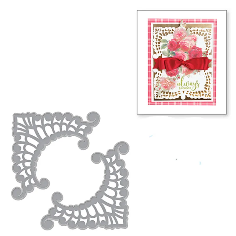 Ufurty 1Pair Lace Corner Metal Cutting Dies Stencils for DIY Scrapbooking Album Paper Card Decor Craft Embossing New
Ufurty 1Pair Lace Corner Metal Cutting Dies Stencils for DIY Scrapbooking Album Paper Card Decor Craft Embossing New
