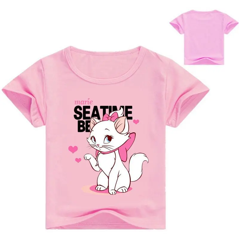 2-12Years Summer Girl Cat Marie Aristocats Shirt Toddler Girl Clothing Boys Tops Fashion Nova T-shirt Boys Short Sleeve Tees
2-12Years Summer Girl Cat Marie Aristocats Shirt Toddler Girl Clothing Boys Tops Fashion Nova T-shirt Boys Short Sleeve Tees