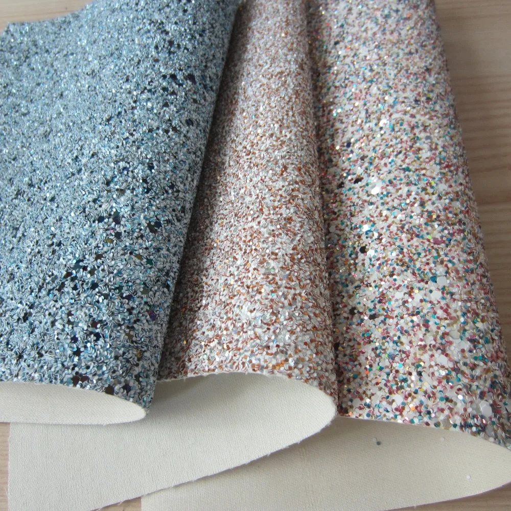 A4 sheet 8"x11.8" Multicolor Chunky Glitter Fabric Leather Faux PU Leather Fabric For craft Sewing bows DIY 1pieces F0117
A4 sheet 8"x11.8" Multicolor Chunky Glitter Fabric Leather Faux PU Leather Fabric For craft Sewing bows DIY 1pieces F0117