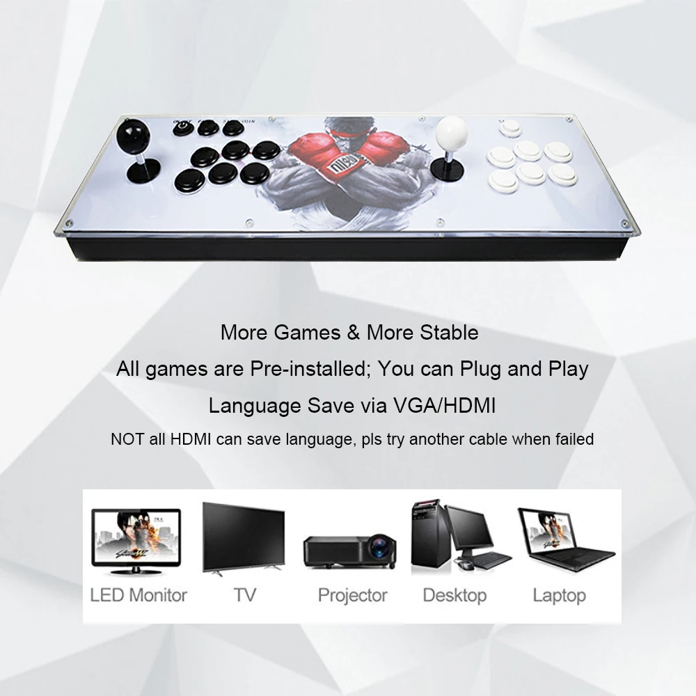 Pandora 9H 10*3D Games Arcade Console 2199 in 1 Home Use Controller Support Adding Games Retro Video Game Machine
Pandora 9H 10*3D Games Arcade Console 2199 in 1 Home Use Controller Support Adding Games Retro Video Game Machine