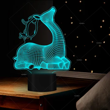 Cartoon lovely deer shape LED night light 7 Changing Colors LED room decor light amazing gift
Cartoon lovely deer shape LED night light 7 Changing Colors LED room decor light amazing gift