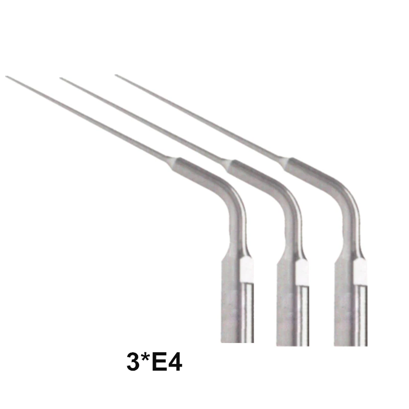 Endodontic 3Pcs E4 Dental Tools Endo Tip For EMS and Woodpecker Ultrasonic Scaler Removal Of Filling And Foreign Material
Endodontic 3Pcs E4 Dental Tools Endo Tip For EMS and Woodpecker Ultrasonic Scaler Removal Of Filling And Foreign Material